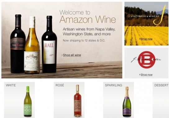 Amazon’dan şarap hizmeti