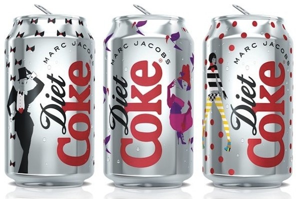 Marc Jacobs imzalı Diet Coke kutuları