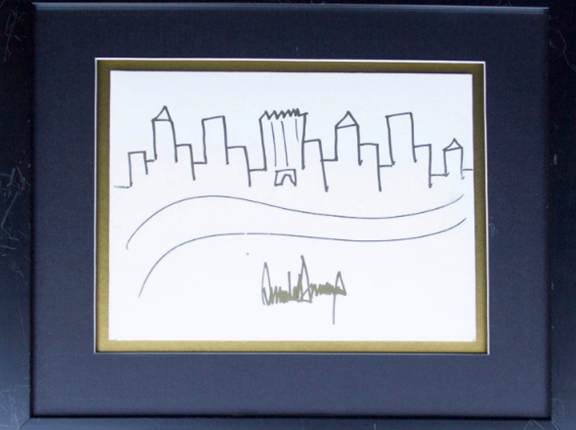 Trump’ın çizdiği resim 9 bin dolardan satışa çıkıyor