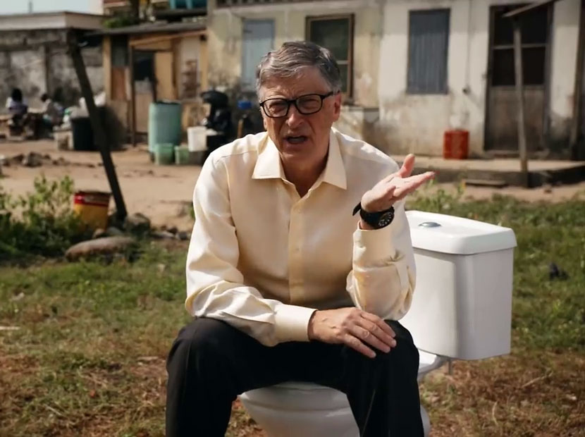 Bill Gates ile tuvalet üzerine