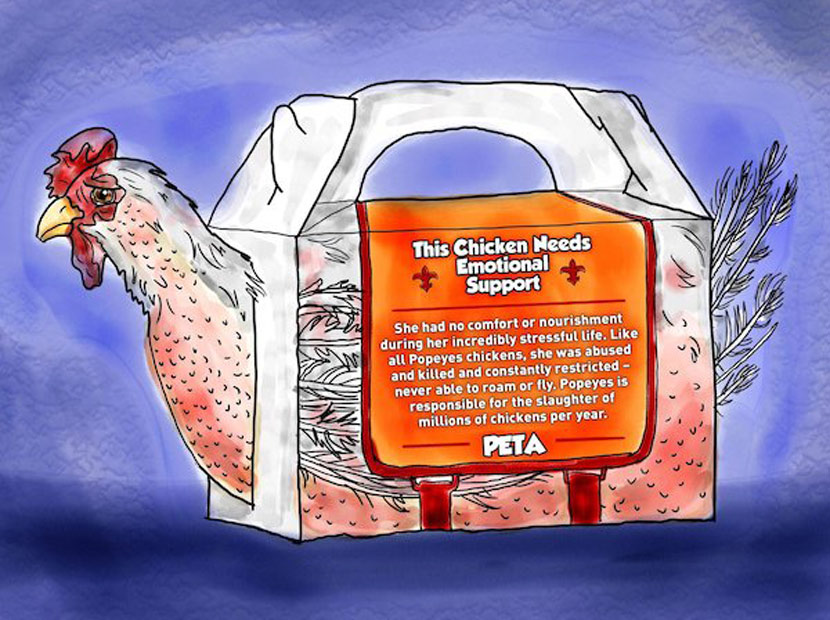 Popeyes'ın 'duygusal' kampanyasına PETA'dan yanıt