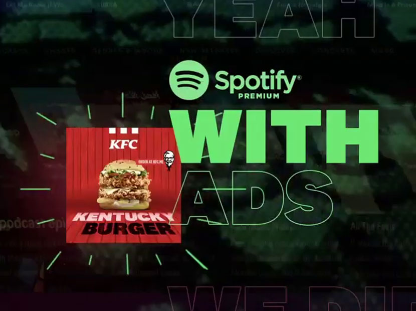 Spotify Premium’un ilk reklamvereni KFC