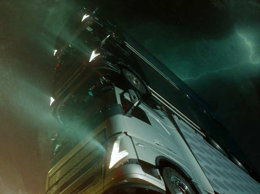 Volvo'dan dört araçlık bir kamyon kulesi