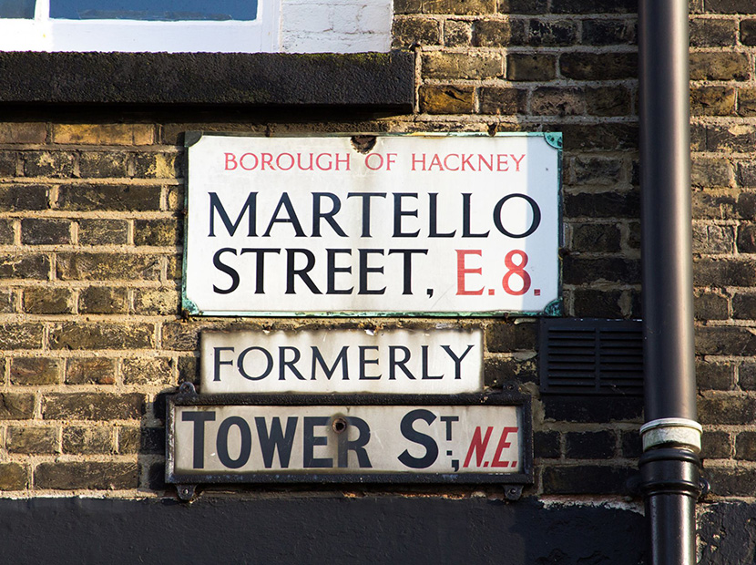 Londra sokaklarının tipografisi
