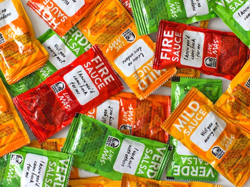 Taco Bell kullanılmış sos paketlerine talip