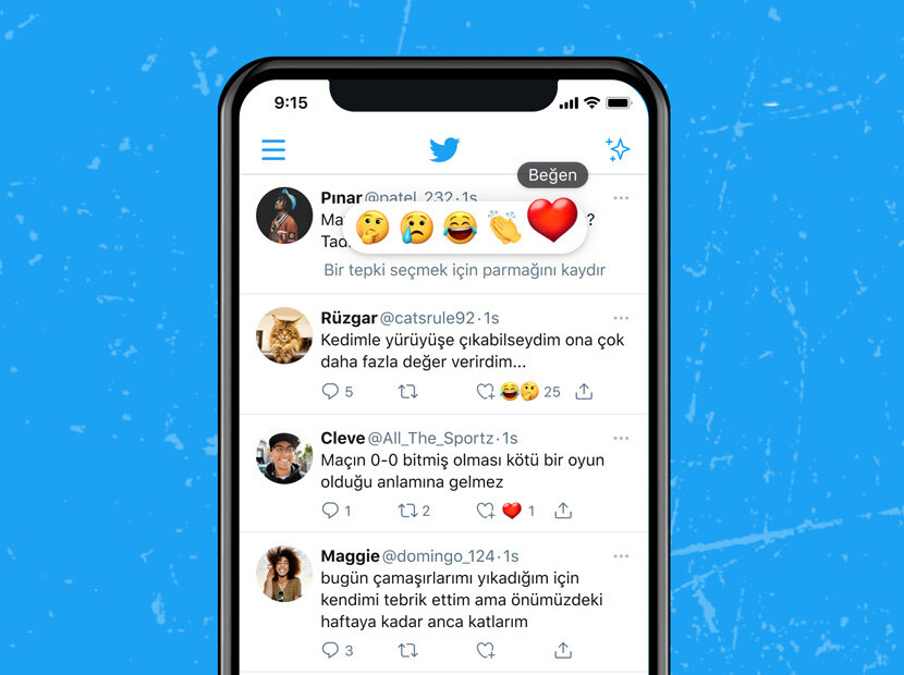 Twitter yeni özelliği Reactions’ı Türkiye’de test ediyor