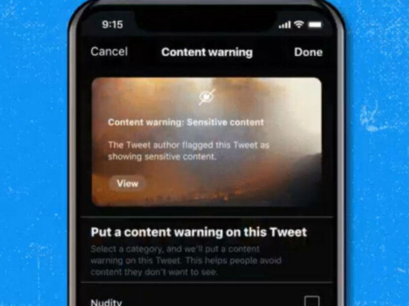 Twitter hassas içerik uyarılarını test ediyor