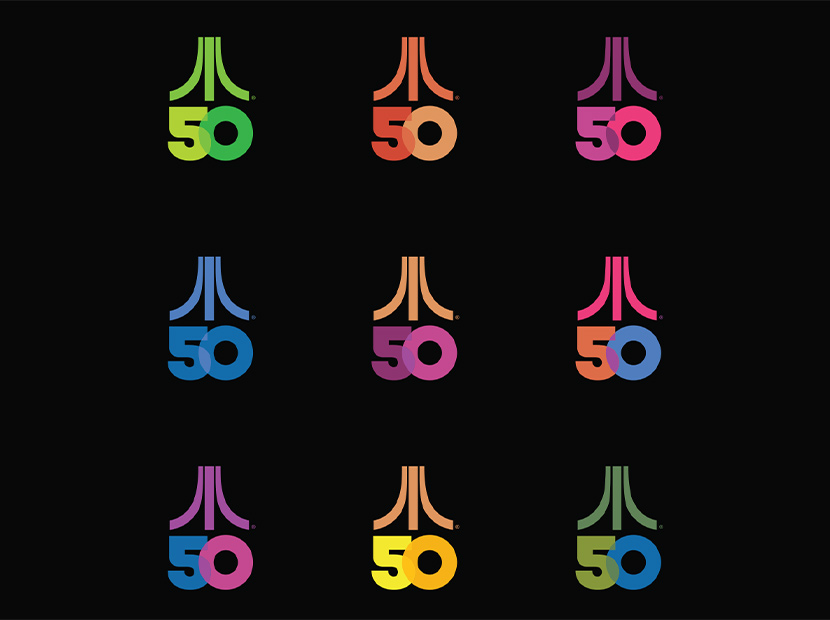 Atari'den 50'nci yaşına özel logo