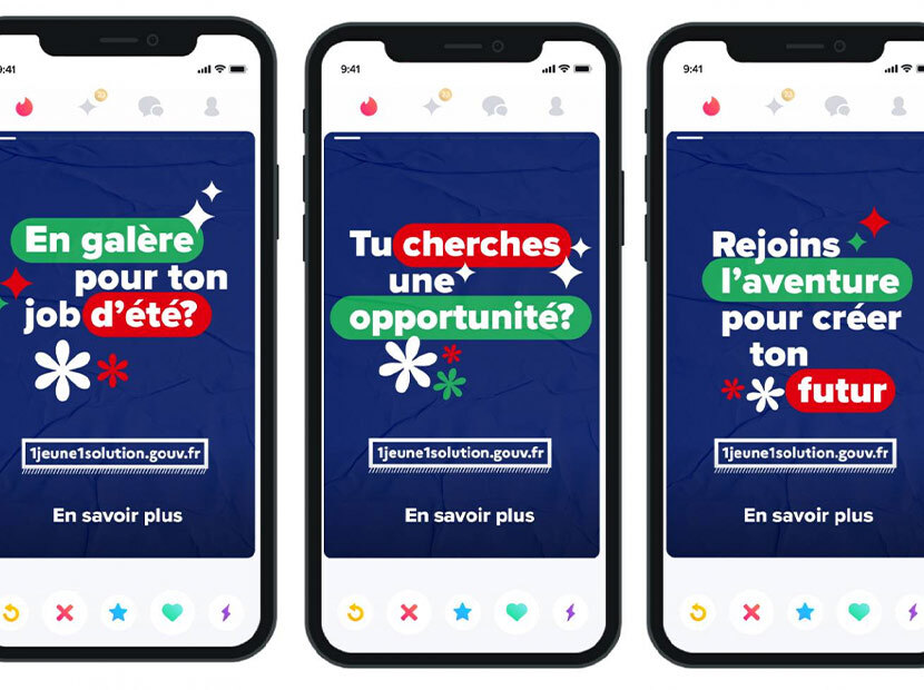 Tinder Fransız gençlerine iş bulacak