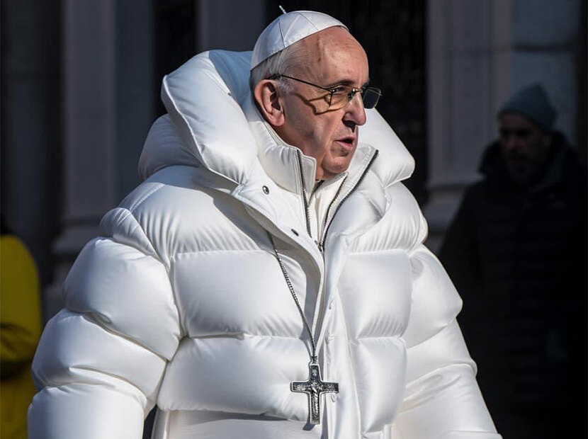 Balenciaga montlu Papa interneti kandırdı