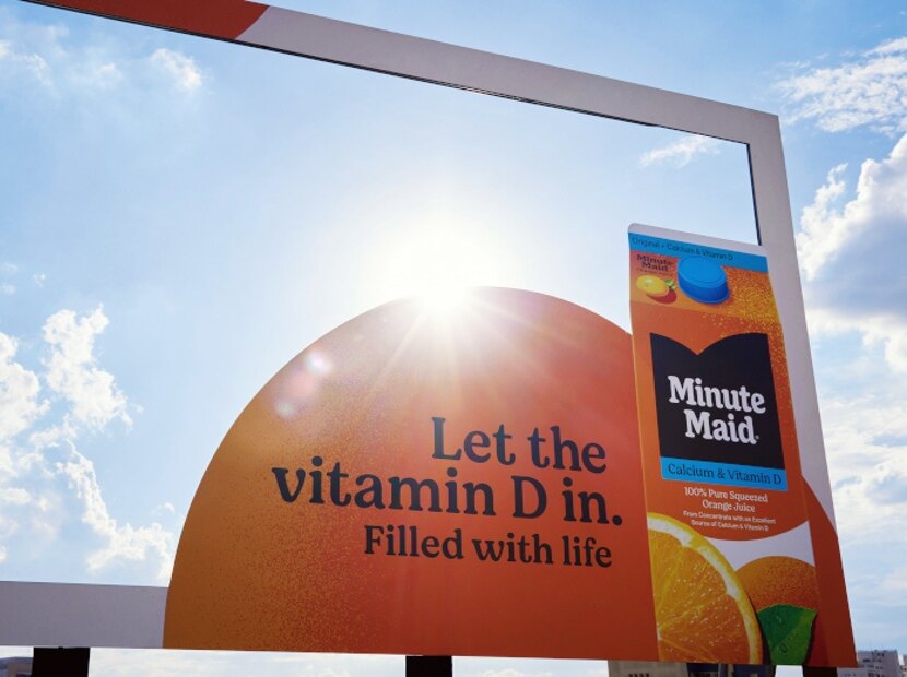 İçinden vitamin geçen billboard